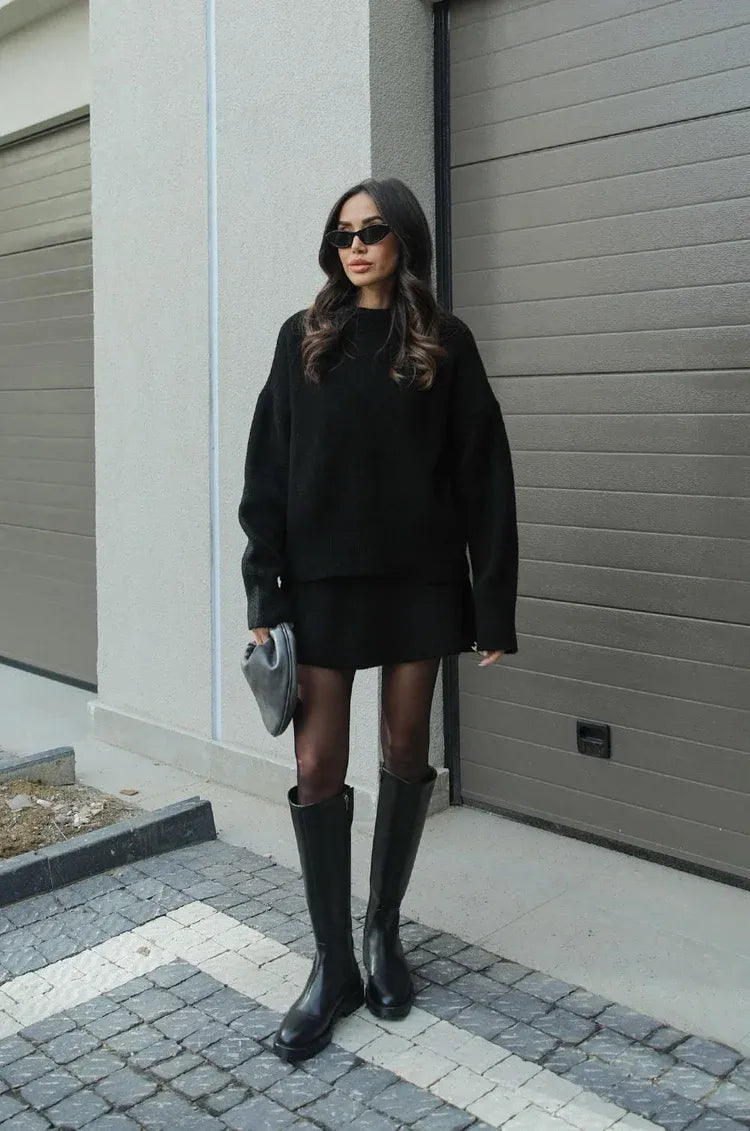 Conjunto Elegante de Falda y Blusa – Look Completo para Mujer
