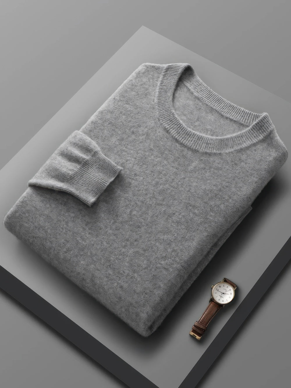 Jersey para hombre con diseño clásico y cuello alto sofisticado