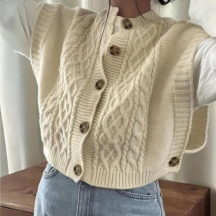 Chaleco femenino sin mangas con un look casual y sofisticado