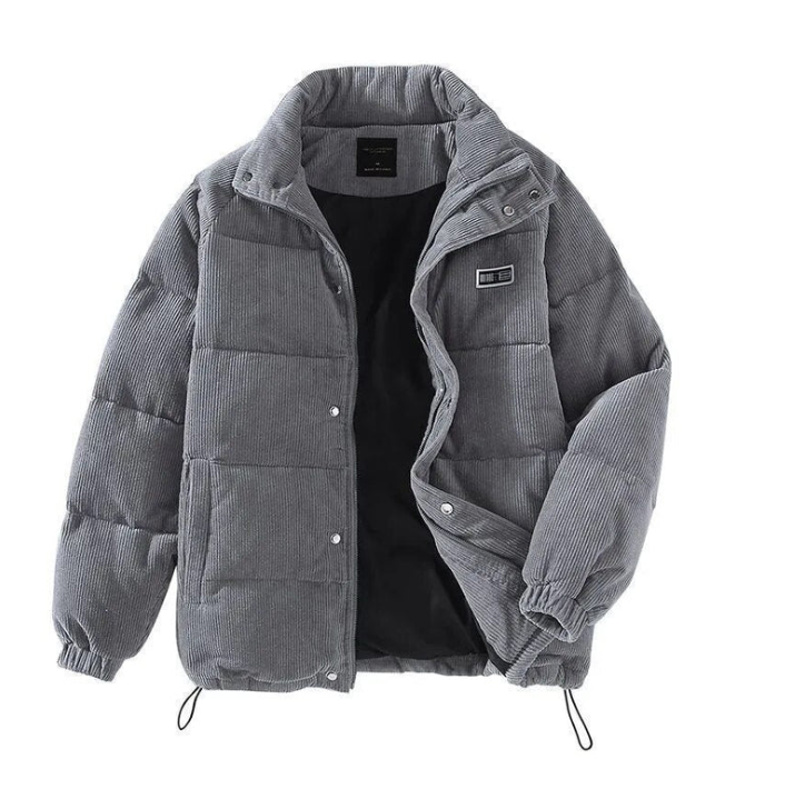 Chaqueta Térmica Gótica con Patrón de Calavera – Ropa Exterior Moderna para el Invierno