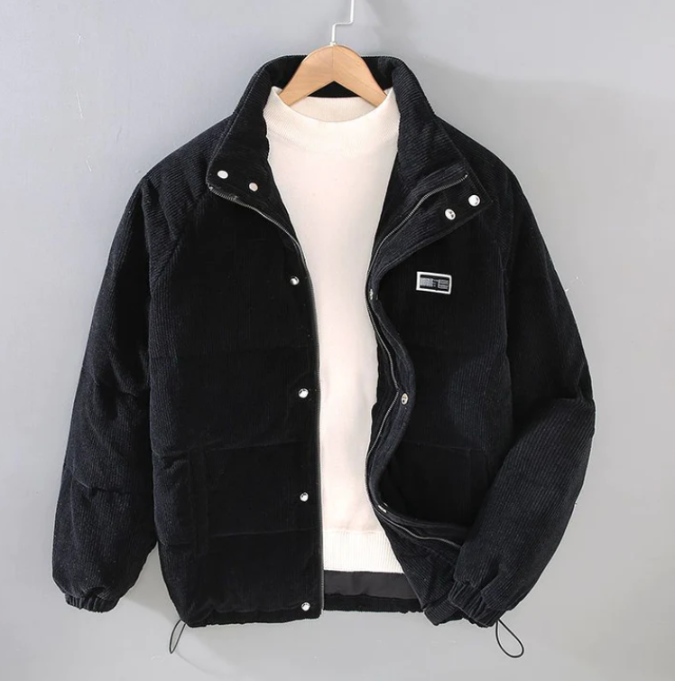 Chaqueta Térmica Gótica con Patrón de Calavera – Ropa Exterior Moderna para el Invierno