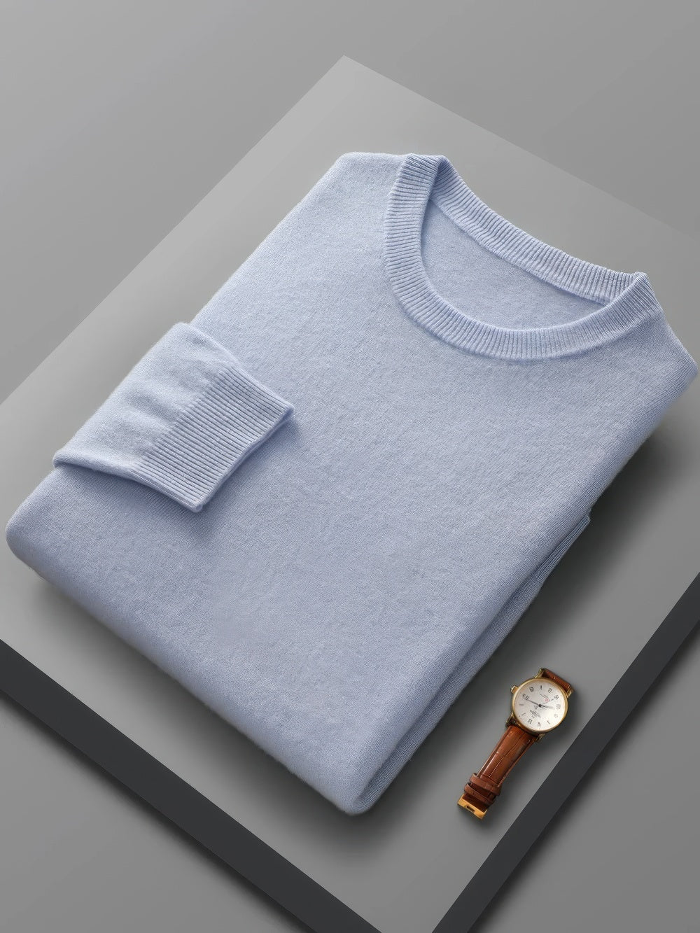 Jersey para hombre con diseño clásico y cuello alto sofisticado