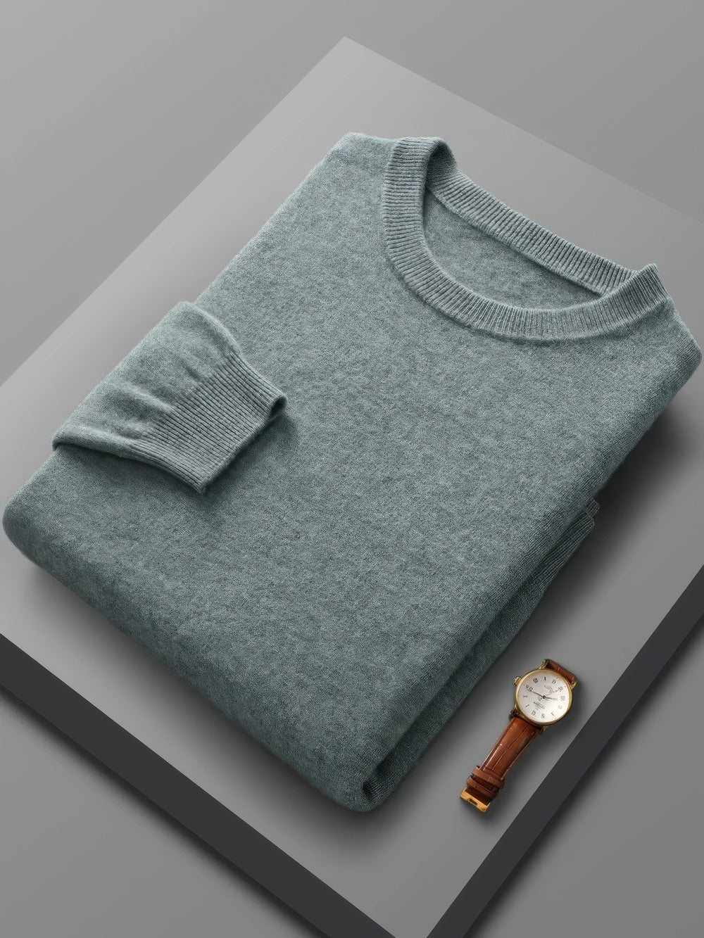 Jersey para hombre con diseño clásico y cuello alto sofisticado