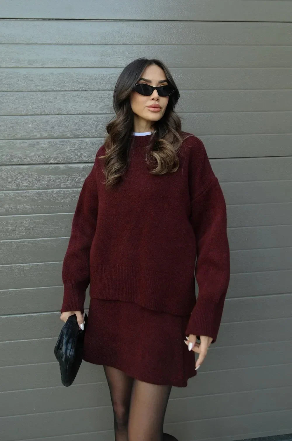 Conjunto Elegante de Falda y Blusa – Look Completo para Mujer