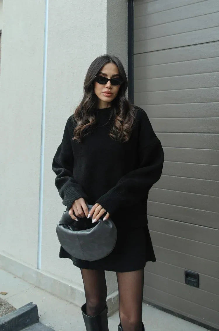 Conjunto Elegante de Falda y Blusa – Look Completo para Mujer