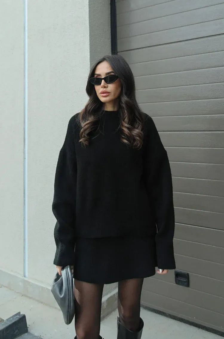 Conjunto Elegante de Falda y Blusa – Look Completo para Mujer