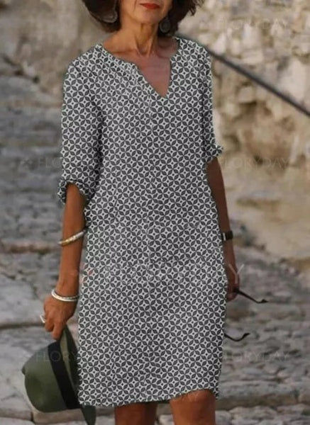 Vestido de Media Pierna Fresco y Cómodo para Mujer