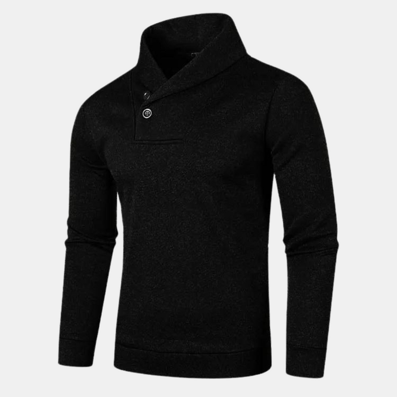 Jersey para hombre de estilo casual con cuello sofisticado