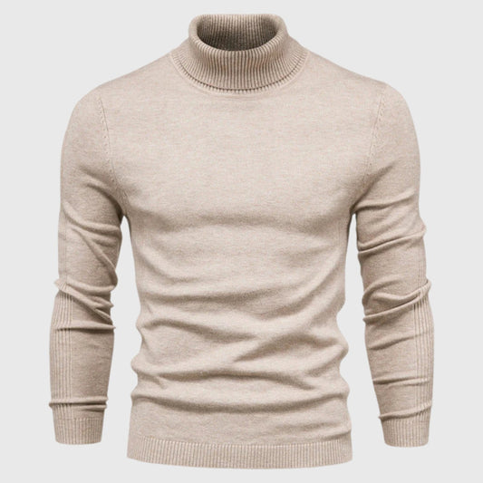 Suéter de Cuello Alto Elegante y Clásico para Hombre
