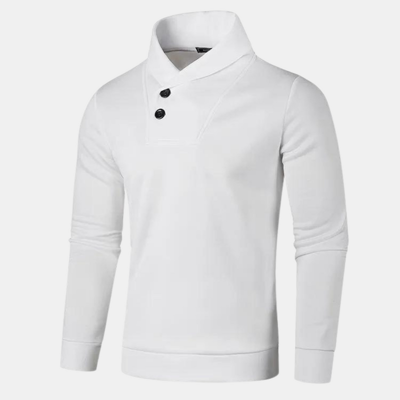 Jersey para hombre de estilo casual con cuello sofisticado