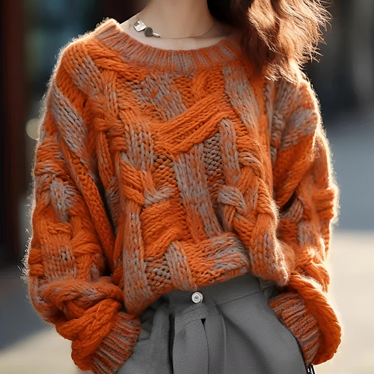 Suéter amplio y cómodo para mujer, perfecto para temperaturas frías