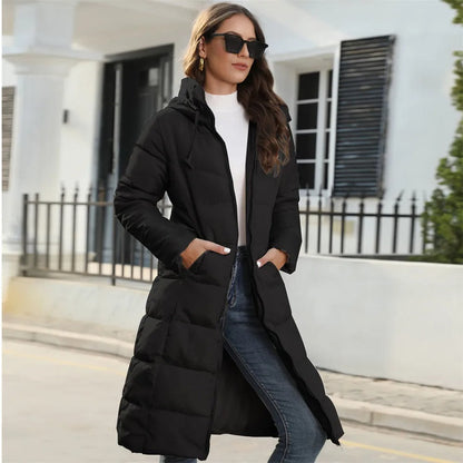 Chaqueta Larga de Invierno para Mujer con Diseño Elegante