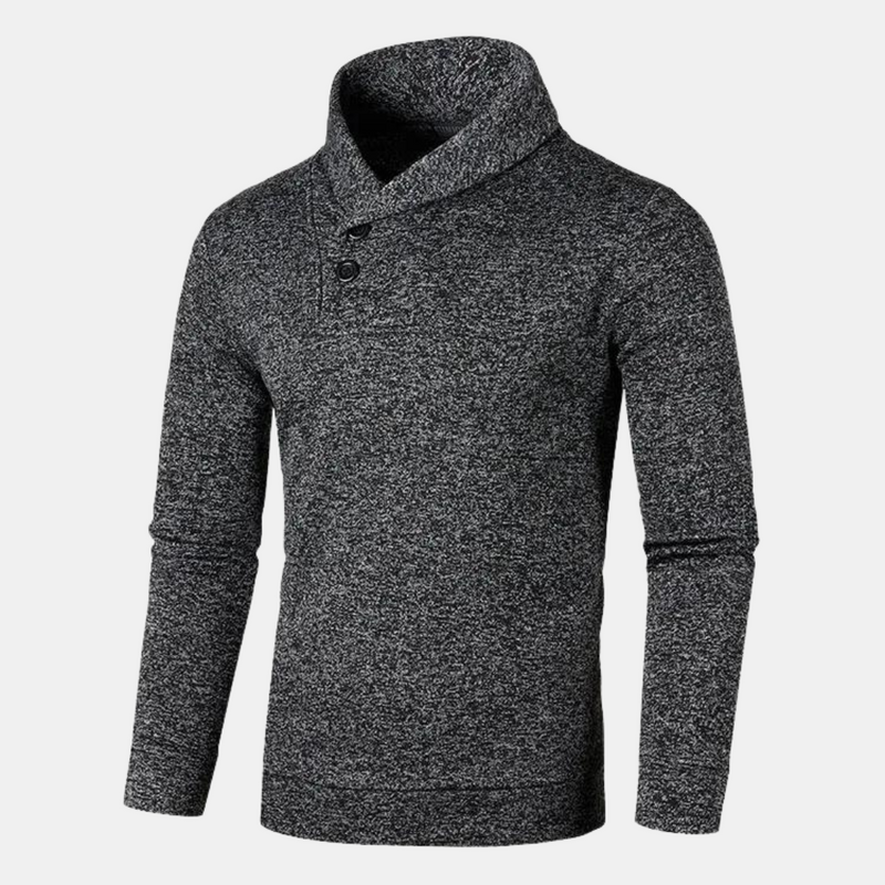 Jersey para hombre de estilo casual con cuello sofisticado
