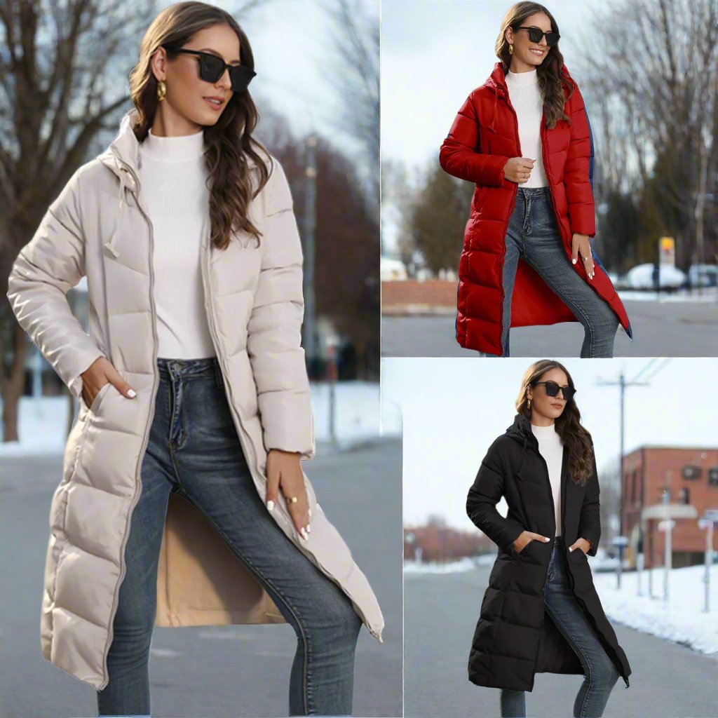 Chaqueta Larga de Invierno para Mujer con Diseño Elegante