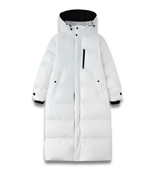 Abrigo largo y cálido para mujer con diseño elegante y contemporáneo perfecto para invierno