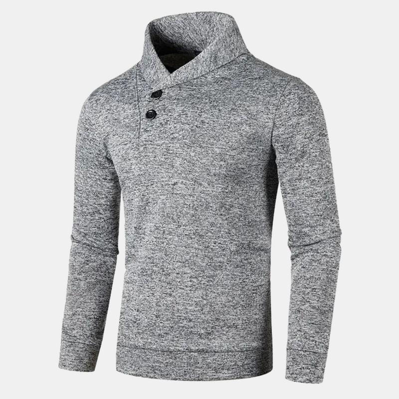 Jersey para hombre de estilo casual con cuello sofisticado