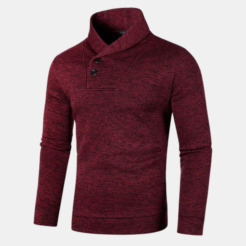Jersey para hombre de estilo casual con cuello sofisticado