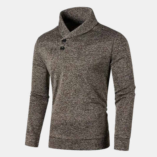 Jersey para hombre de estilo casual con cuello sofisticado