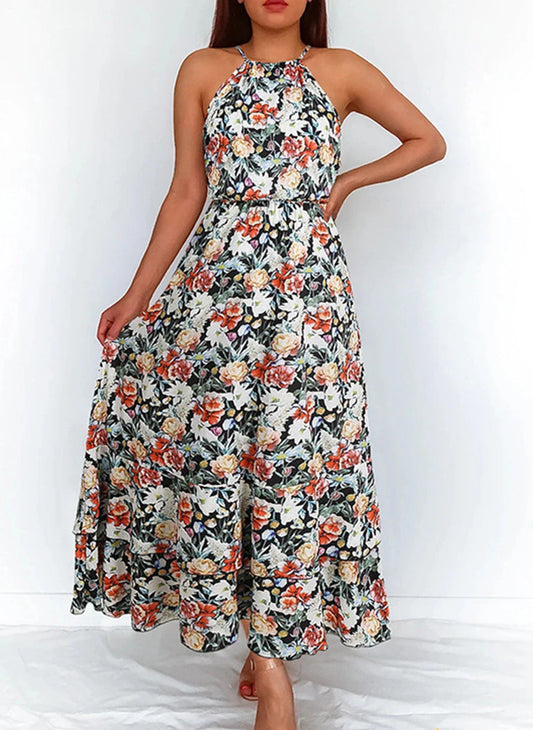 Hannah - Vestido largo con estampado floral